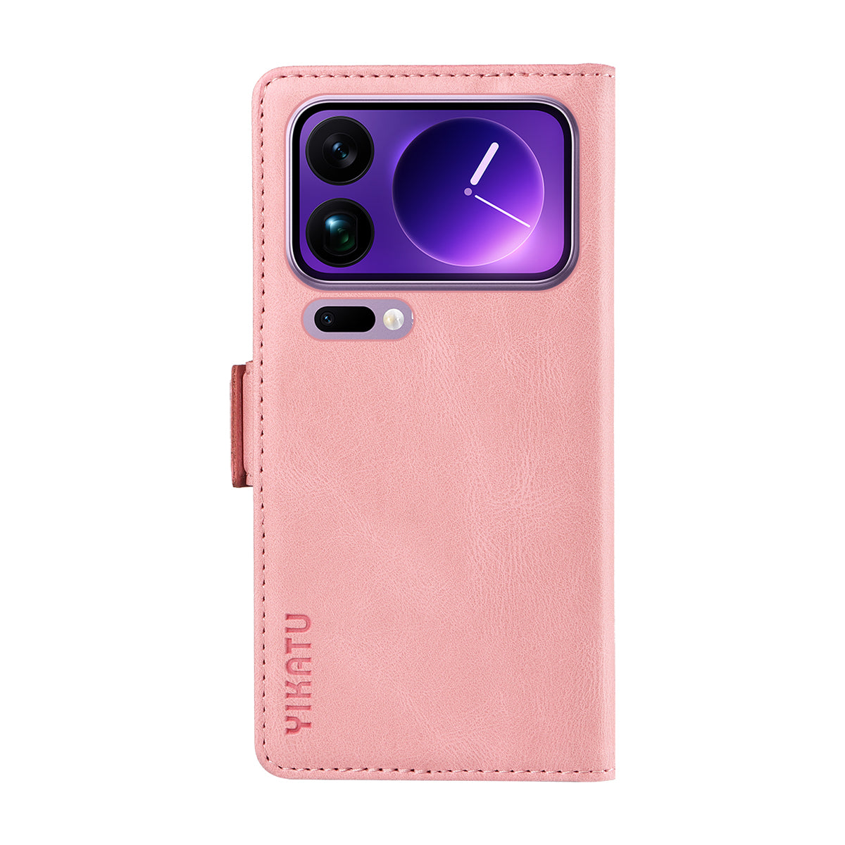 For Xiaomi 17 Pro Max Leather Case YIKATU YK-005 Skin-touch Feeling Wallet Phone Cover - Pink