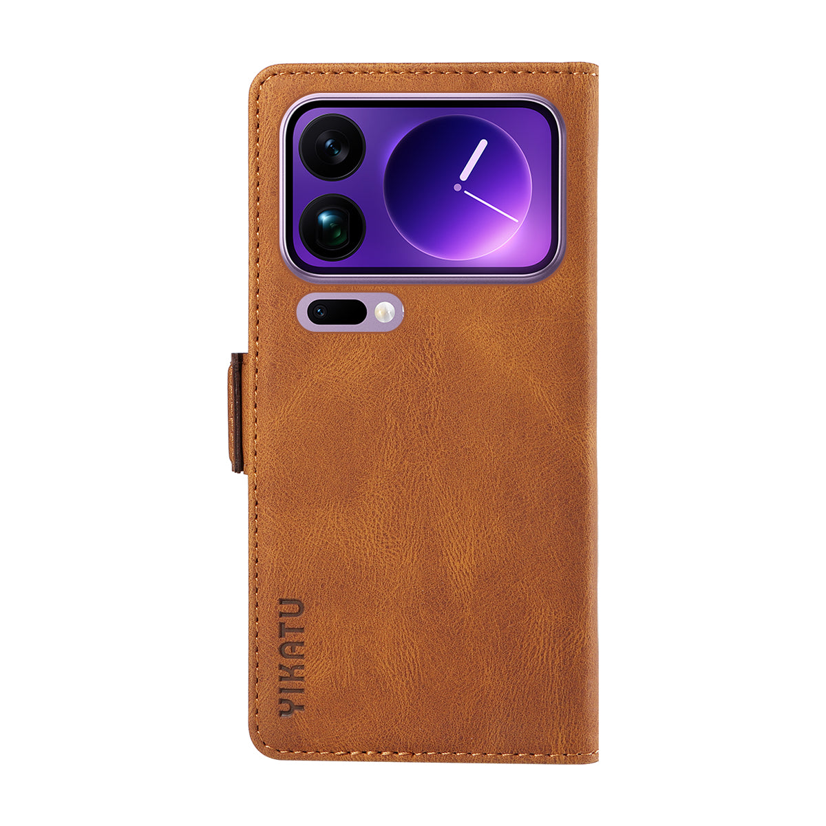 For Xiaomi 17 Pro Max Leather Case YIKATU YK-005 Skin-touch Feeling Wallet Phone Cover - Brown