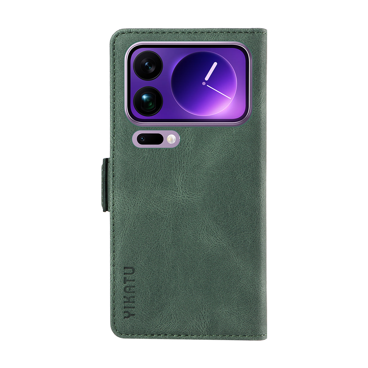 For Xiaomi 17 Pro Max Leather Case YIKATU YK-005 Skin-touch Feeling Wallet Phone Cover - Green