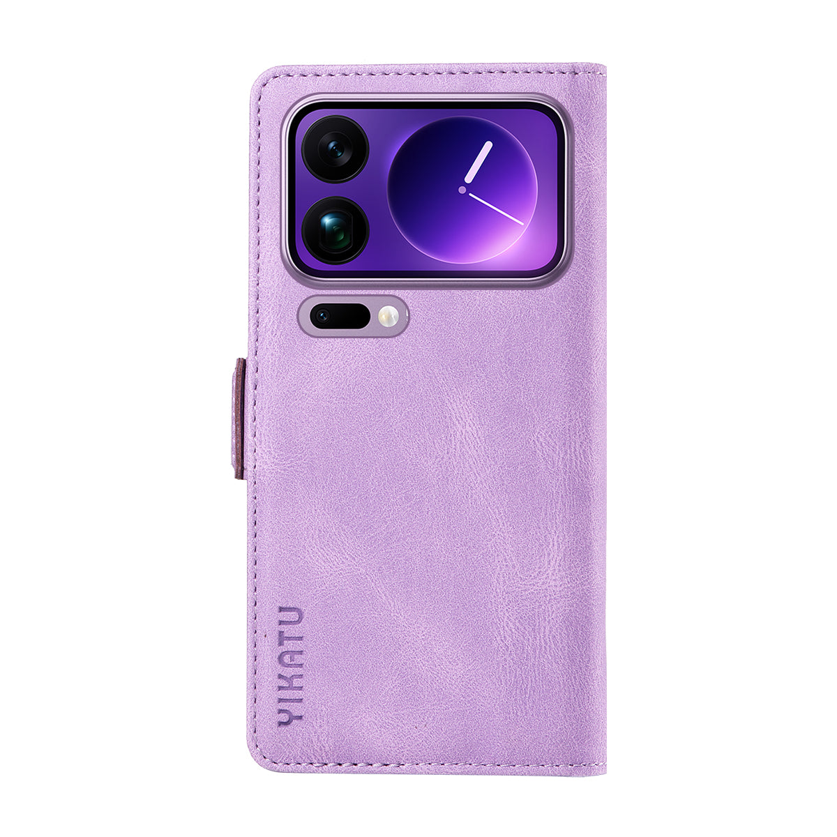 For Xiaomi 17 Pro Max Leather Case YIKATU YK-005 Skin-touch Feeling Wallet Phone Cover - Purple