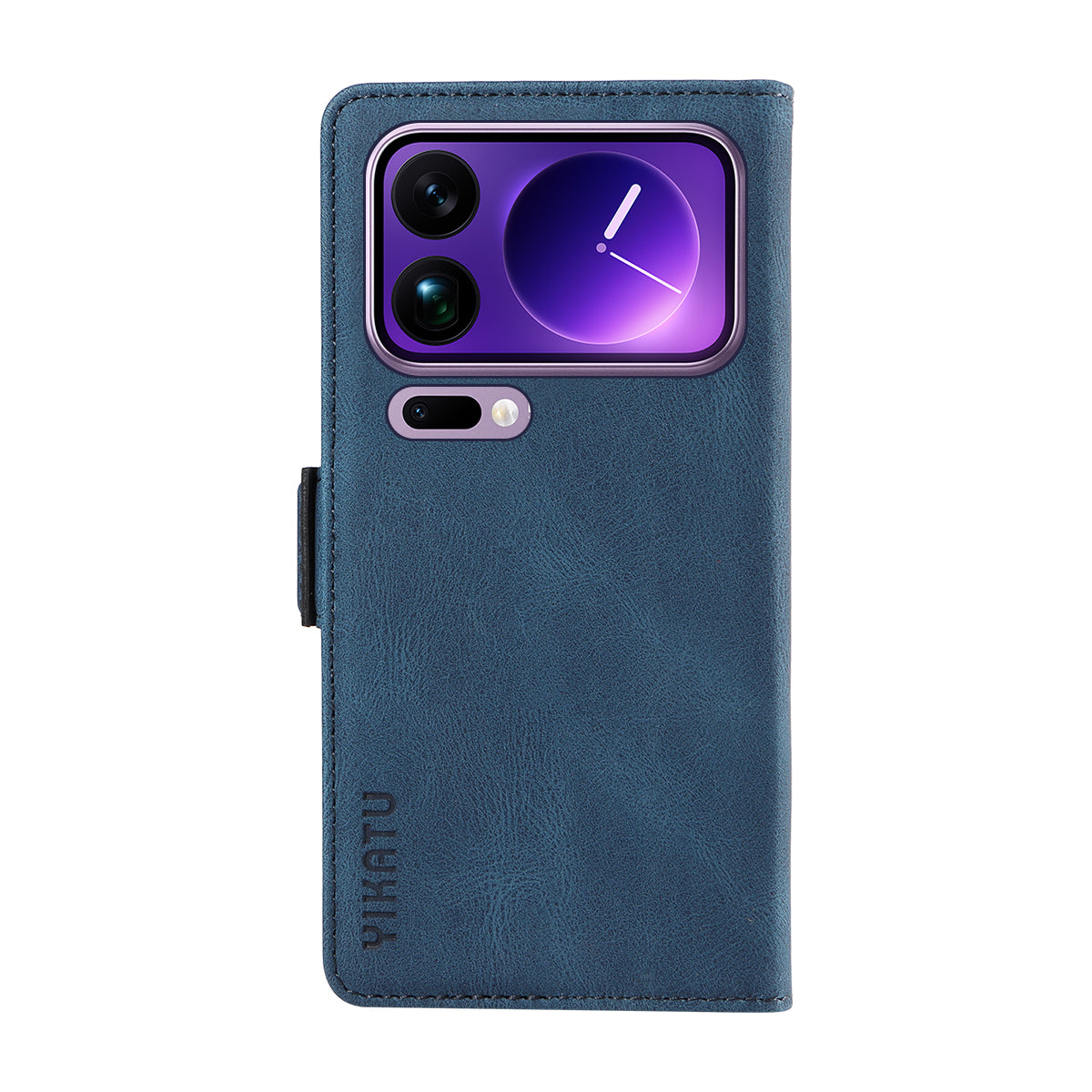 For Xiaomi 17 Pro Max Leather Case YIKATU YK-005 Skin-touch Feeling Wallet Phone Cover - Blue