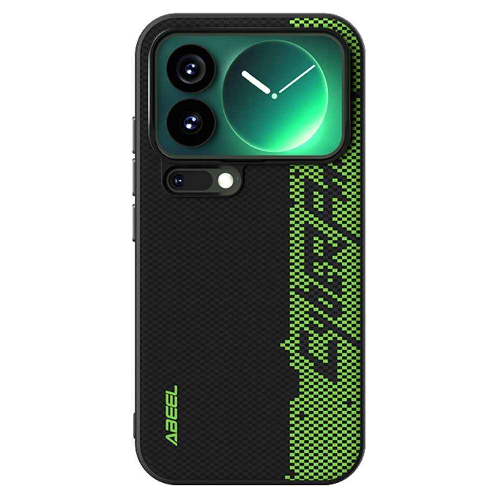 ABEEL For Xiaomi 17 Pro Magnetic Case Micro-Embossing 6D Printed PC TPU Aluminum Alloy Leather Phone Cover - Outstanding No. 3
