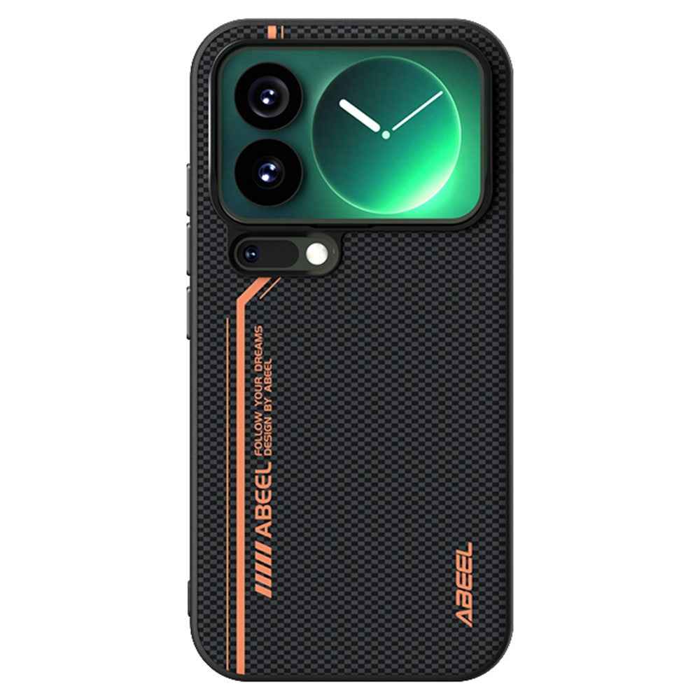 ABEEL For Xiaomi 17 Pro Magnetic Case Micro-Embossing 6D Printed PC TPU Aluminum Alloy Leather Phone Cover - Outstanding No. 2
