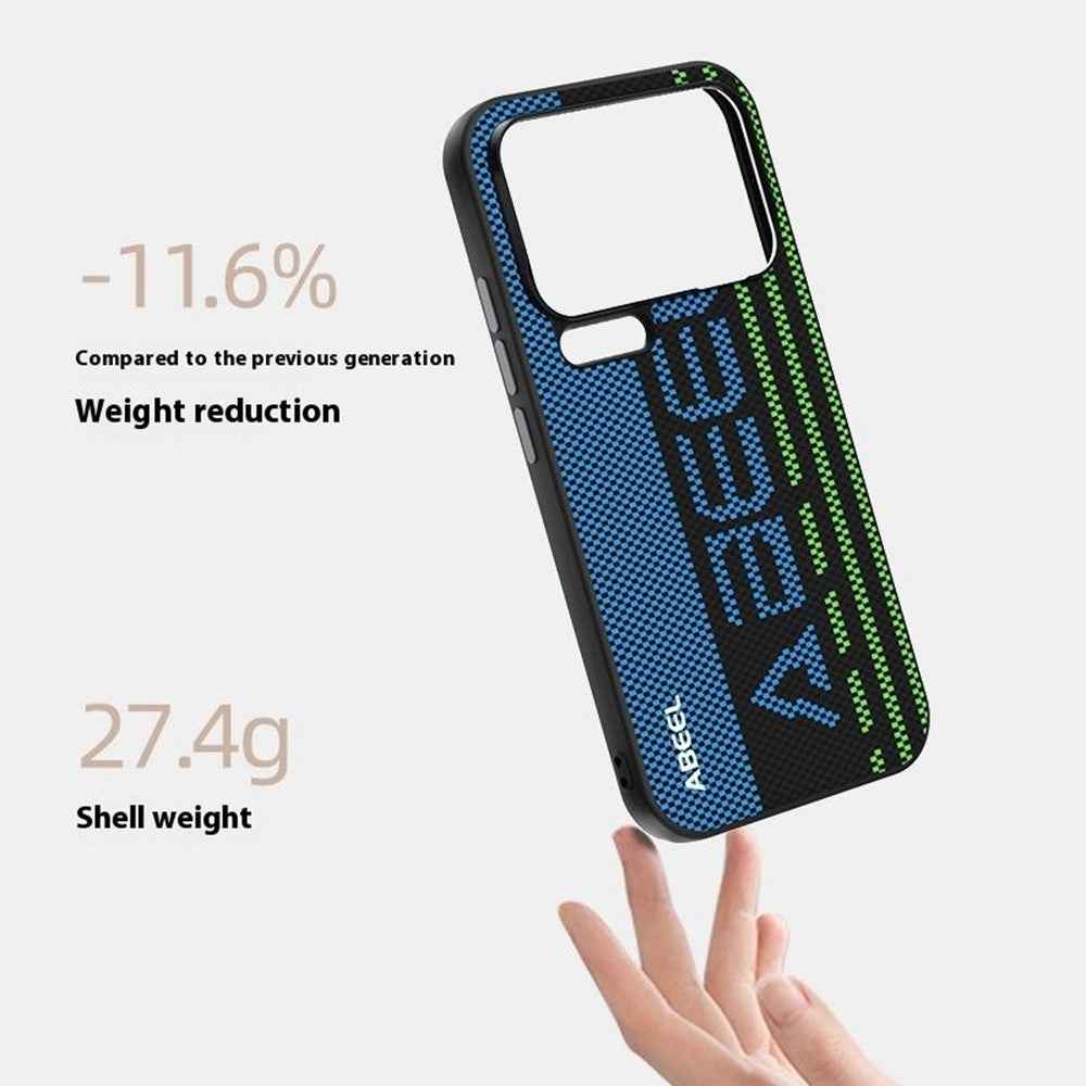 ABEEL For Xiaomi 17 Pro Magnetic Case Micro-Embossing 6D Printed PC TPU Aluminum Alloy Leather Phone Cover - Outstanding No. 2