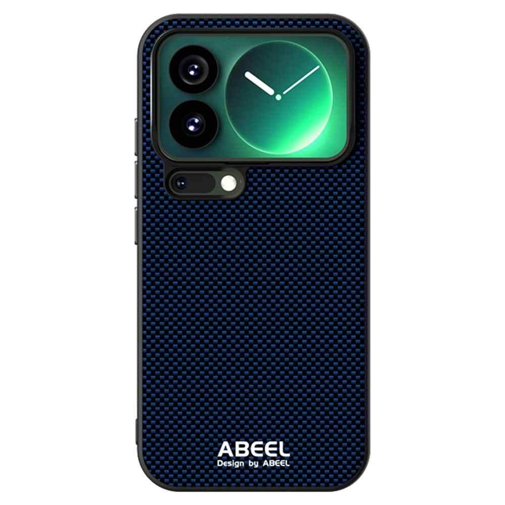 ABEEL For Xiaomi 17 Pro Magnetic Case Printed PC TPU Aluminum Alloy Leather Phone Cover - Blue