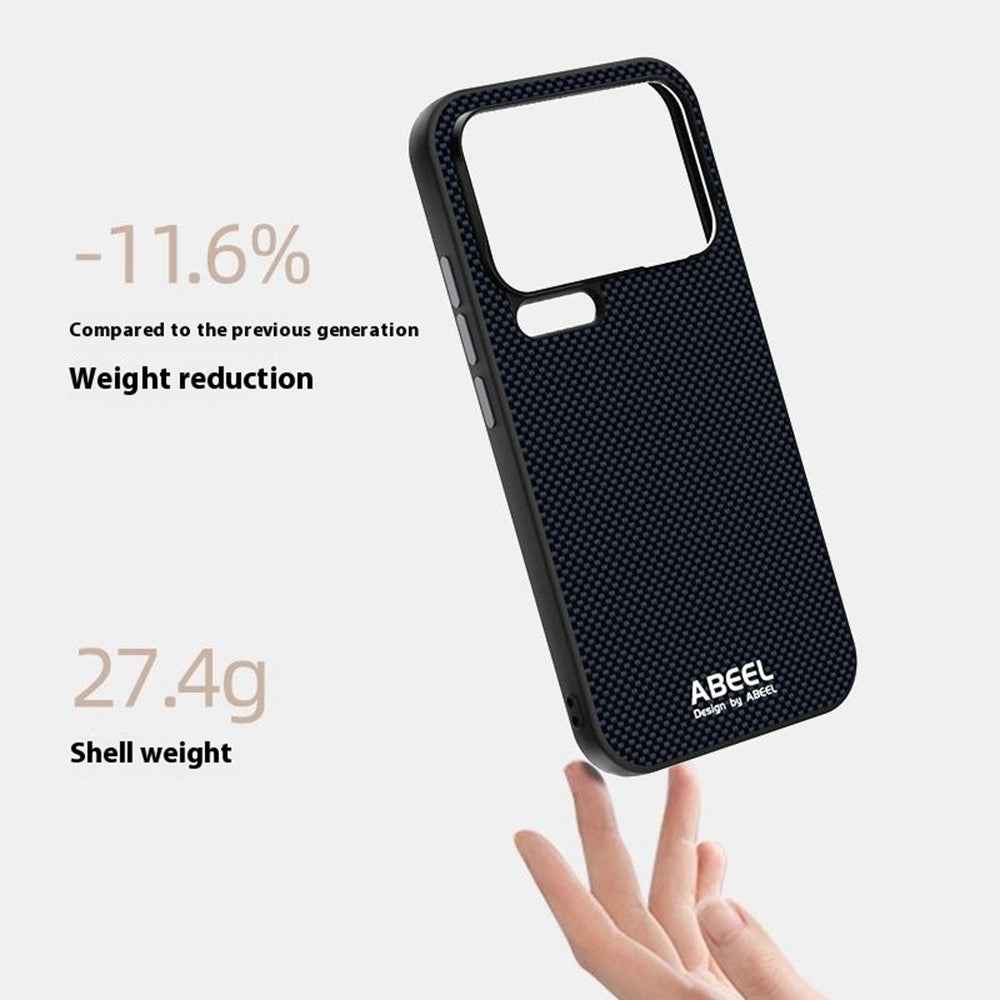 ABEEL For Xiaomi 17 Pro Magnetic Case Printed PC TPU Aluminum Alloy Leather Phone Cover - Blue