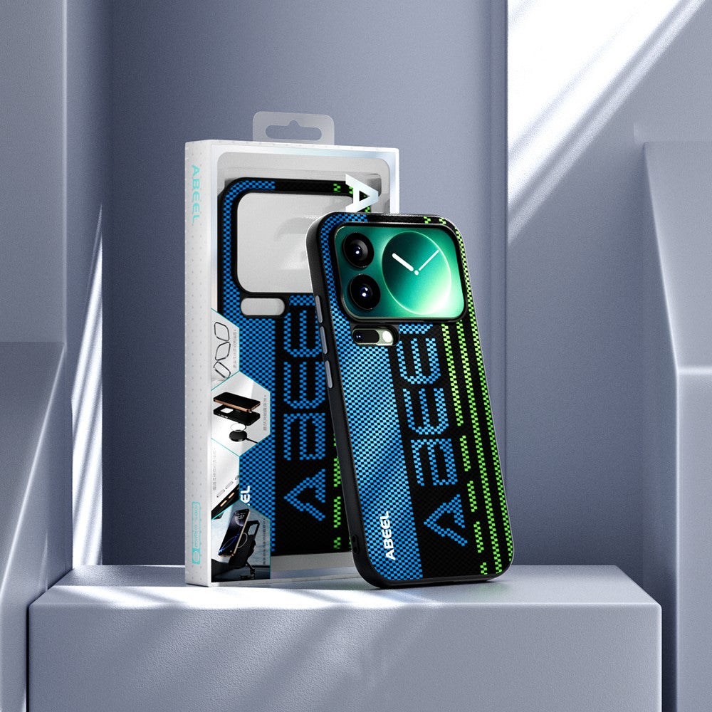 ABEEL For Xiaomi 17 Pro Max Magnetic Case Micro-Embossing 6D Printed PC TPU Aluminum Alloy Leather Phone Cover - Outstanding No. 1