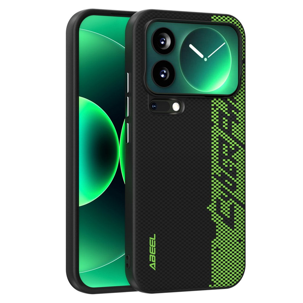 ABEEL For Xiaomi 17 Pro Max Magnetic Case Micro-Embossing 6D Printed PC TPU Aluminum Alloy Leather Phone Cover - Outstanding No. 3