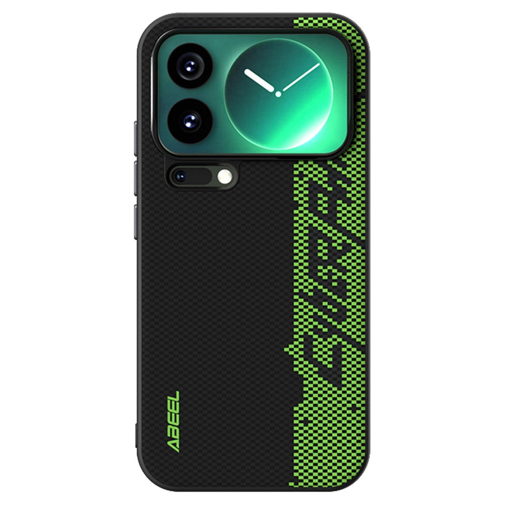 ABEEL For Xiaomi 17 Pro Max Magnetic Case Micro-Embossing 6D Printed PC TPU Aluminum Alloy Leather Phone Cover - Outstanding No. 3