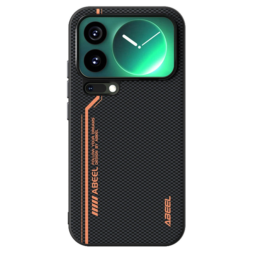 ABEEL For Xiaomi 17 Pro Max Magnetic Case Micro-Embossing 6D Printed PC TPU Aluminum Alloy Leather Phone Cover - Outstanding No. 2
