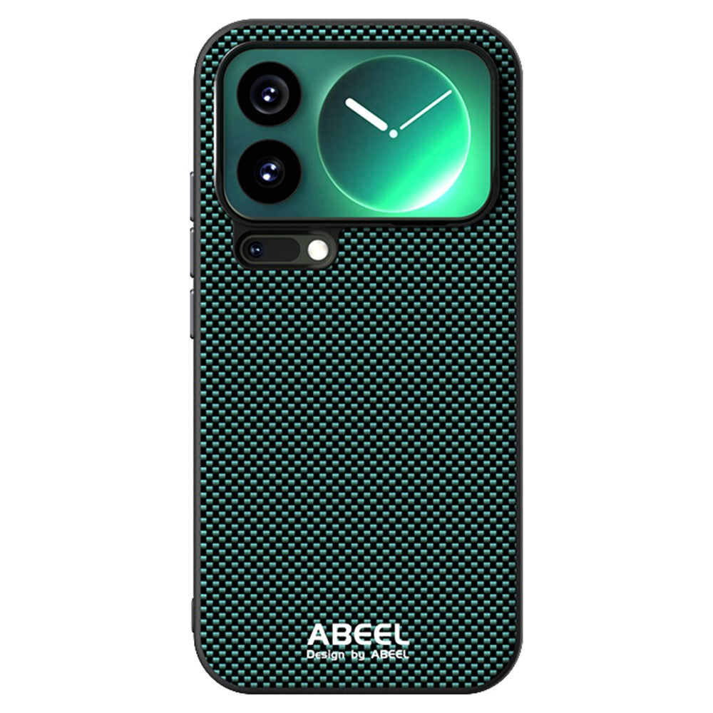 ABEEL For Xiaomi 17 Pro Max Magnetic Case Printed PC TPU Aluminum Alloy Leather Phone Cover - Green