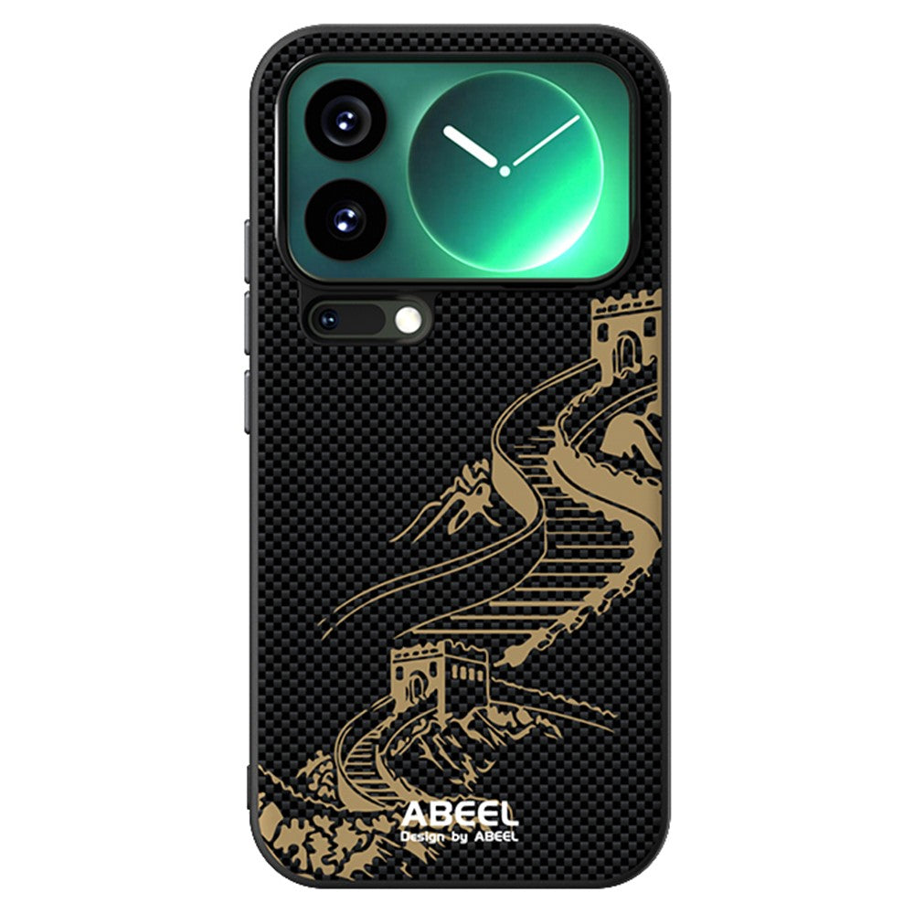 ABEEL For Xiaomi 17 Pro Max Magnetic Case Ultra Slim PC TPU Phone Back Cover - The Great Wall