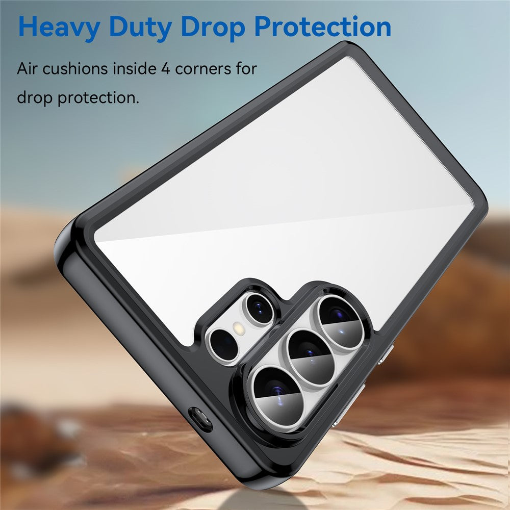 For-Samsung-Galaxy-S26-Ultra-Case-TPU-+-Acrylic-Protective-Clear-Phone-Cover-Black