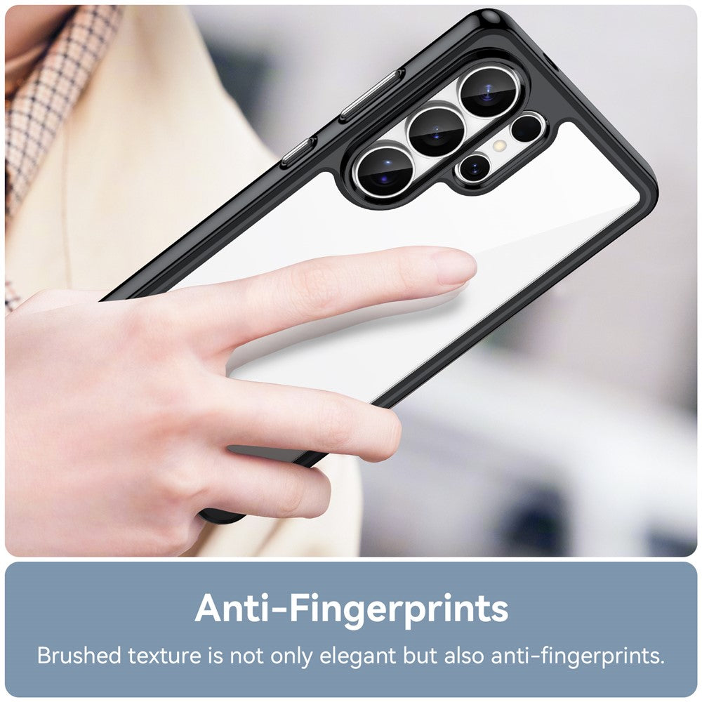 For-Samsung-Galaxy-S26-Ultra-Case-TPU-+-Acrylic-Protective-Clear-Phone-Cover-Black