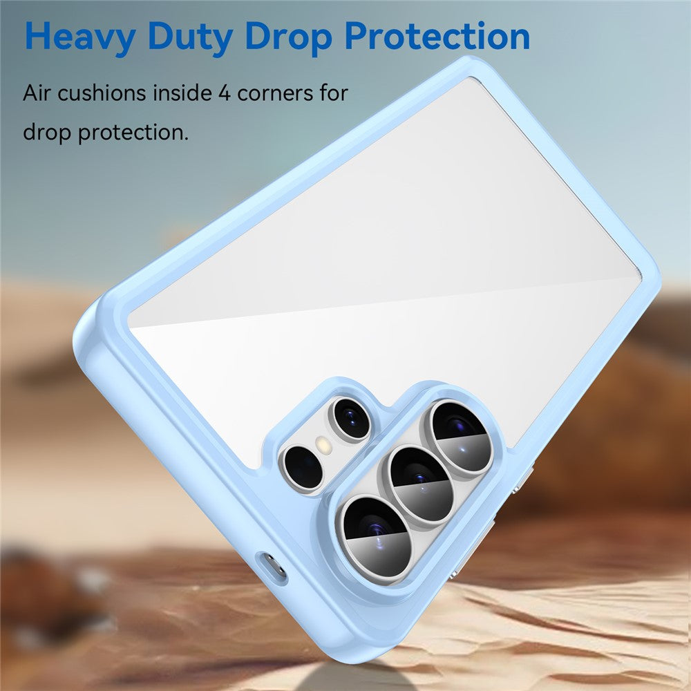 For-Samsung-Galaxy-S26-Ultra-Case-TPU-+-Acrylic-Protective-Clear-Phone-Cover-Blue