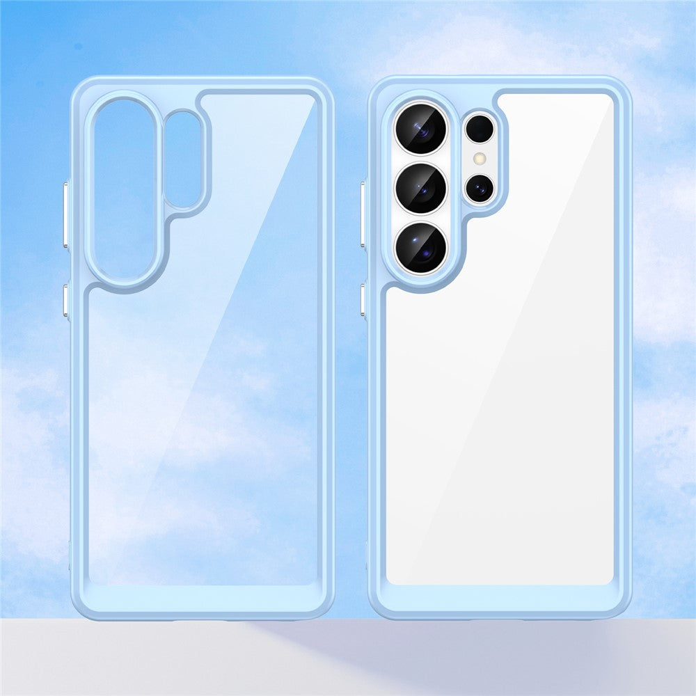 For-Samsung-Galaxy-S26-Ultra-Case-TPU-+-Acrylic-Protective-Clear-Phone-Cover-Blue