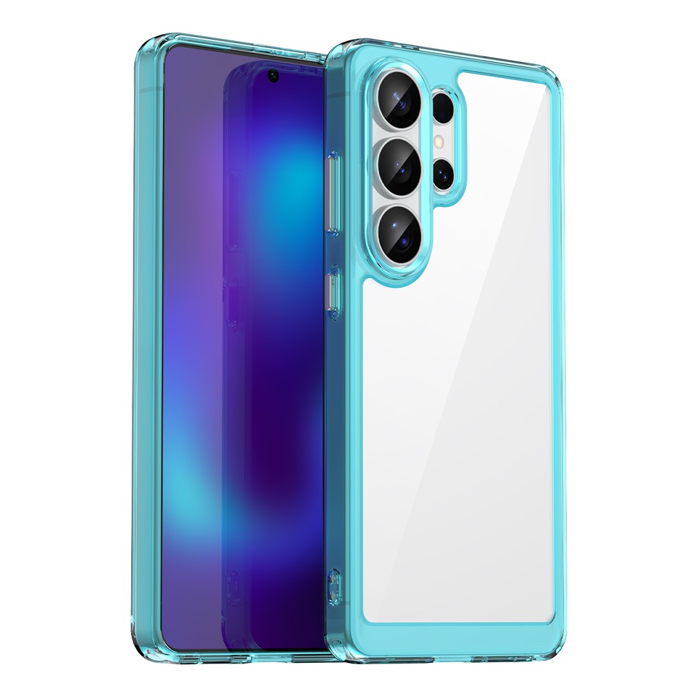 For-Samsung-Galaxy-S26-Ultra-Case-TPU-+-Acrylic-Protective-Clear-Phone-Cover-Transparent-Blue