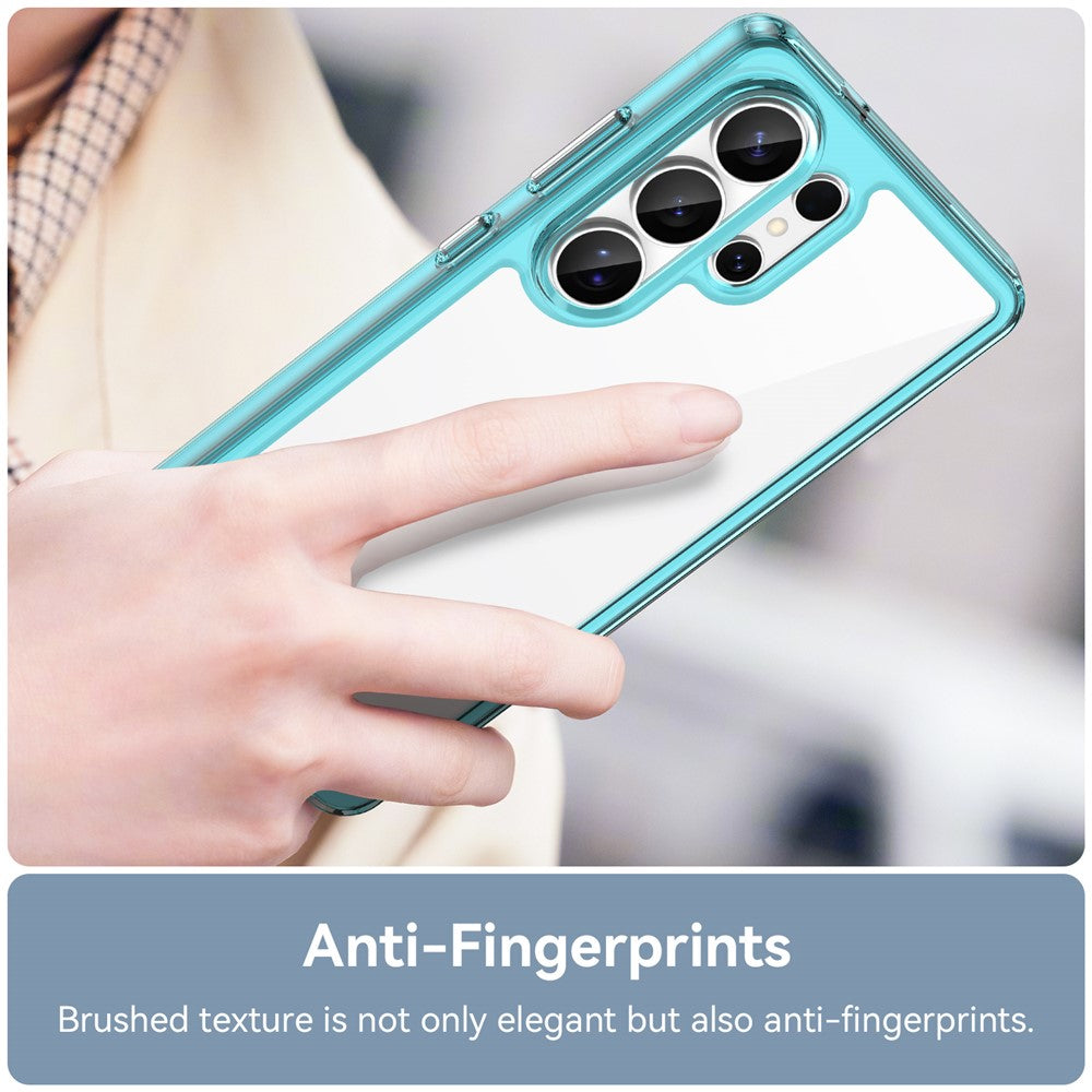 For-Samsung-Galaxy-S26-Ultra-Case-TPU-+-Acrylic-Protective-Clear-Phone-Cover-Transparent-Blue