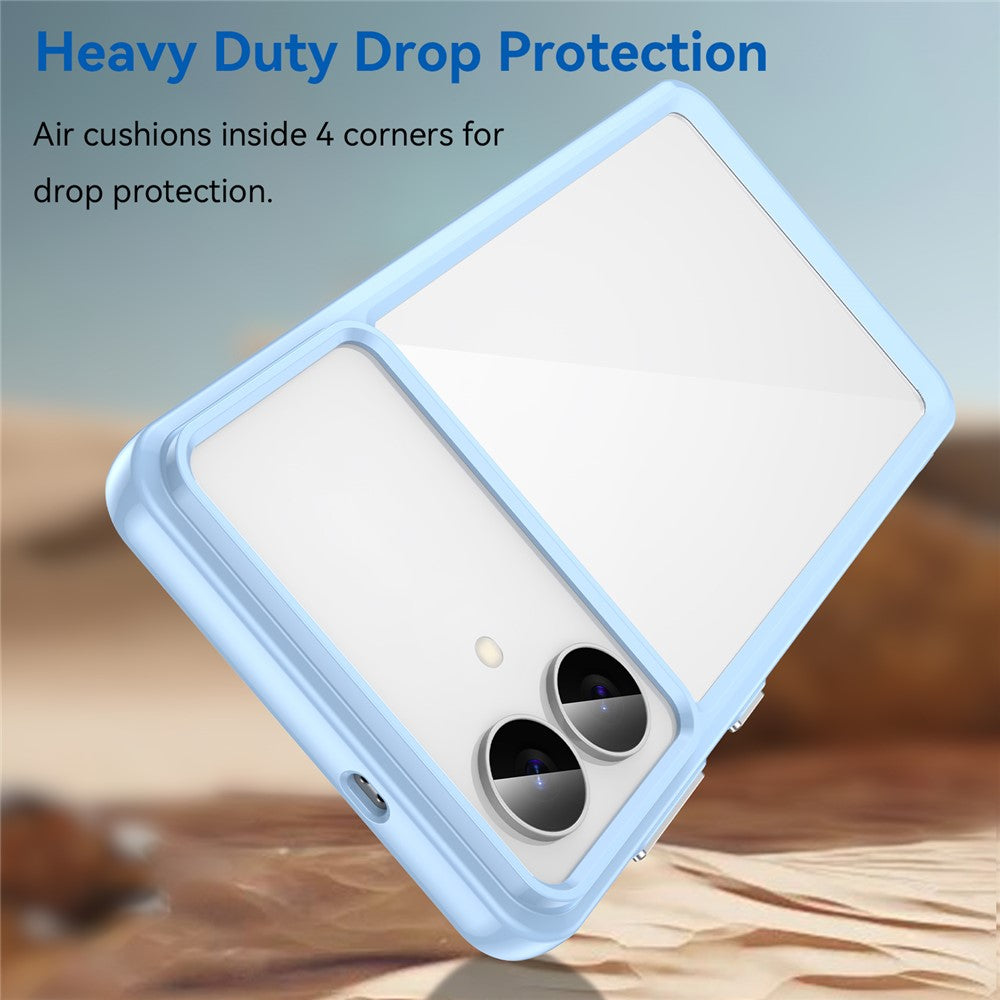 For-Samsung-Galaxy-S26-Edge-Case-TPU-+-Acrylic-Protective-Clear-Phone-Cover-Blue