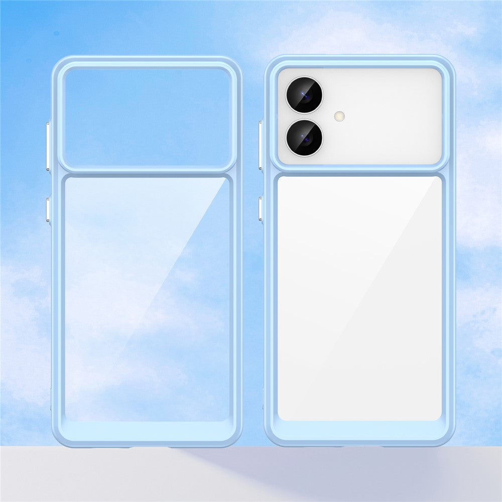 For-Samsung-Galaxy-S26-Edge-Case-TPU-+-Acrylic-Protective-Clear-Phone-Cover-Blue