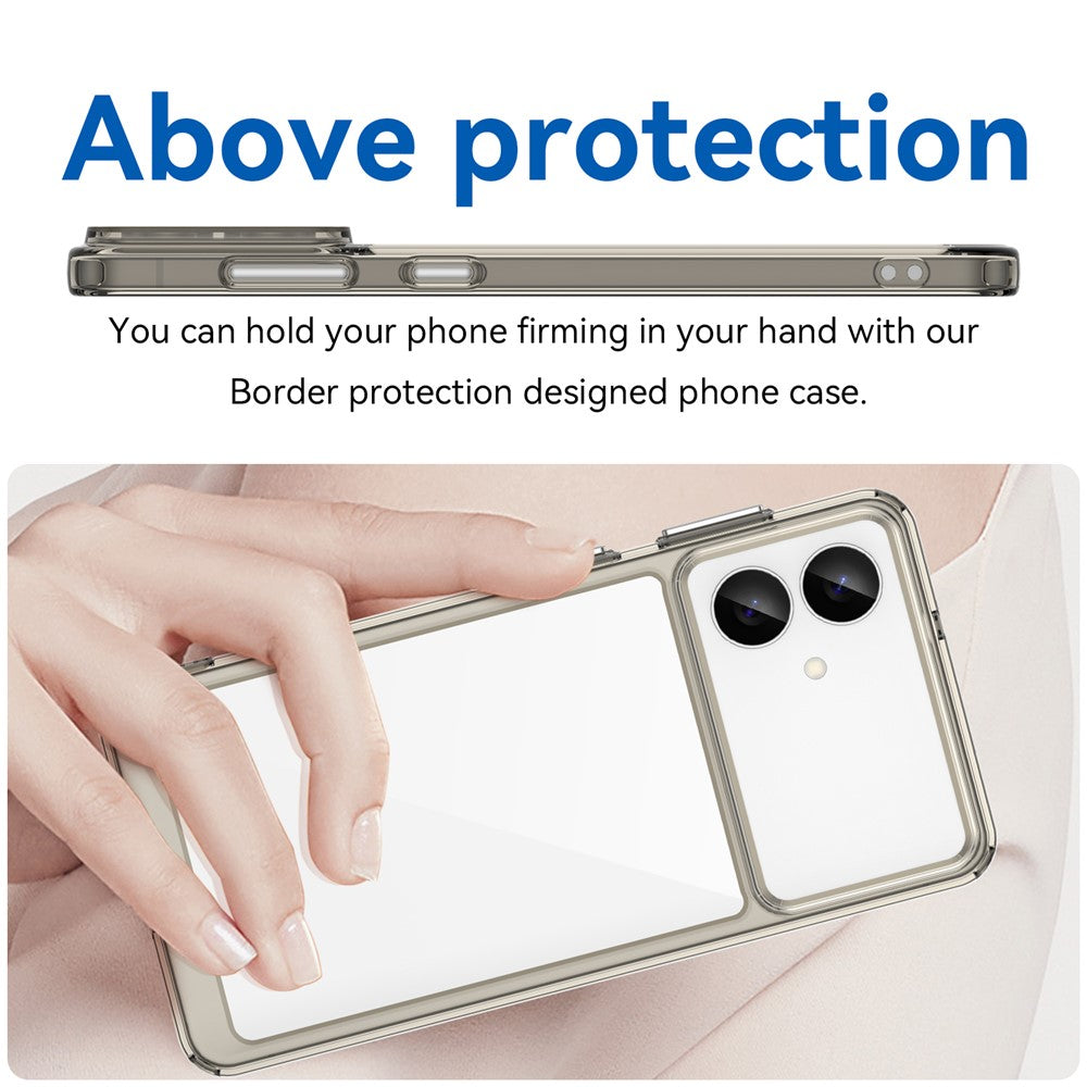 For-Samsung-Galaxy-S26-Edge-Case-TPU-+-Acrylic-Protective-Clear-Phone-Cover-Transparent-Grey