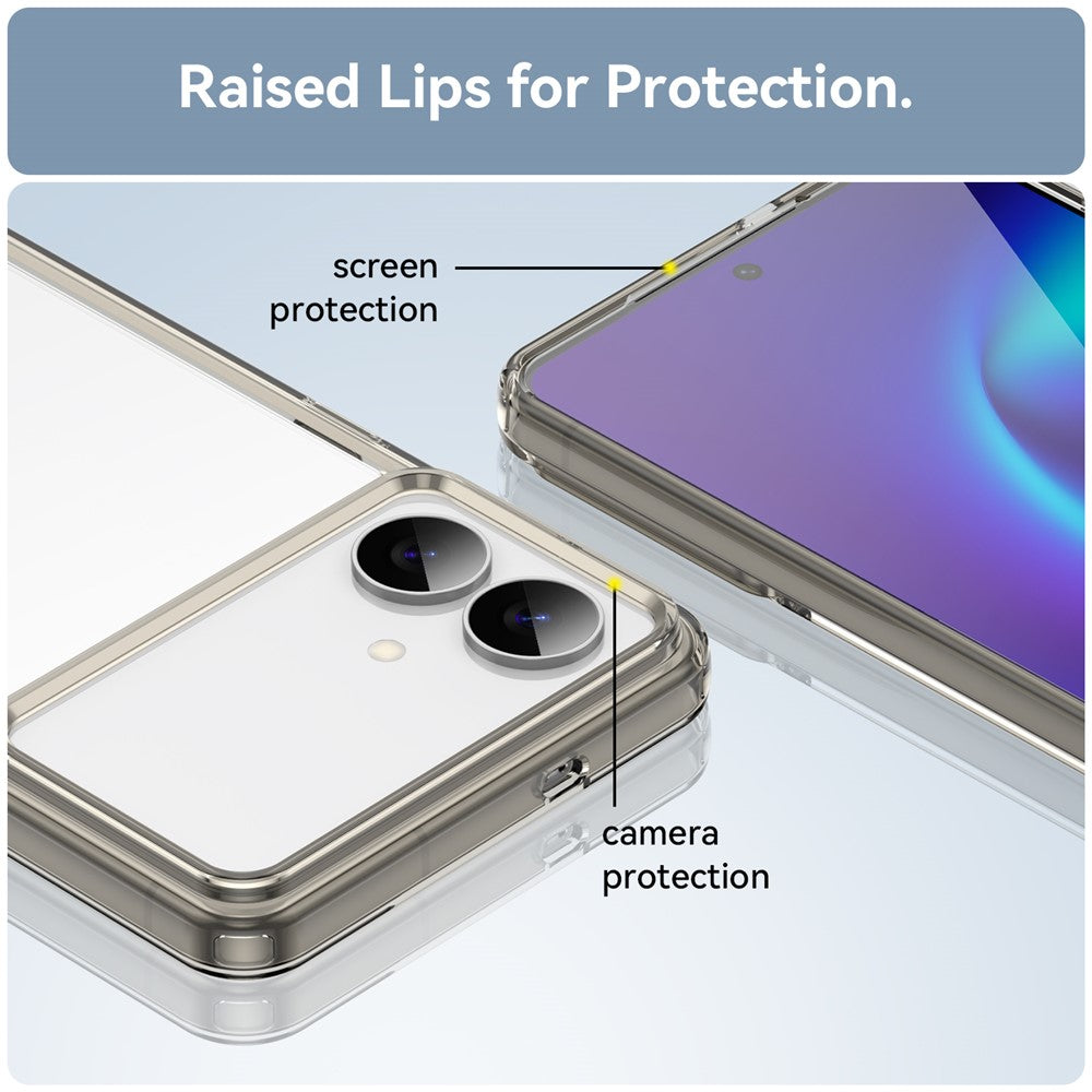 For-Samsung-Galaxy-S26-Edge-Case-TPU-+-Acrylic-Protective-Clear-Phone-Cover-Transparent-Grey