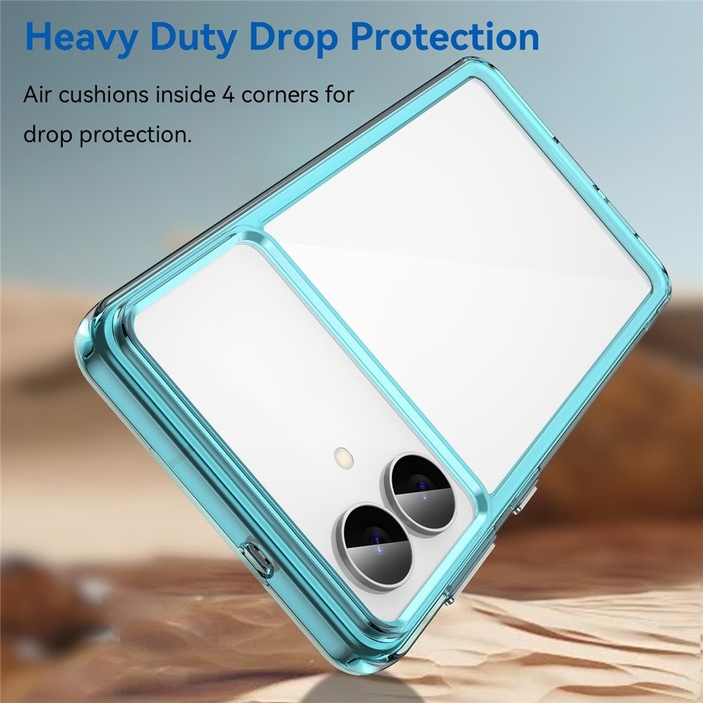 For-Samsung-Galaxy-S26-Edge-Case-TPU-+-Acrylic-Protective-Clear-Phone-Cover-Transparent-Blue