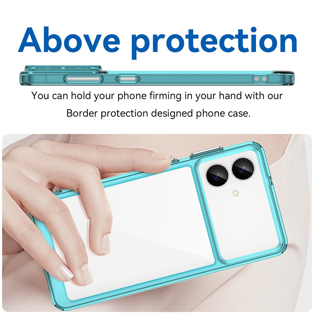 For-Samsung-Galaxy-S26-Edge-Case-TPU-+-Acrylic-Protective-Clear-Phone-Cover-Transparent-Blue