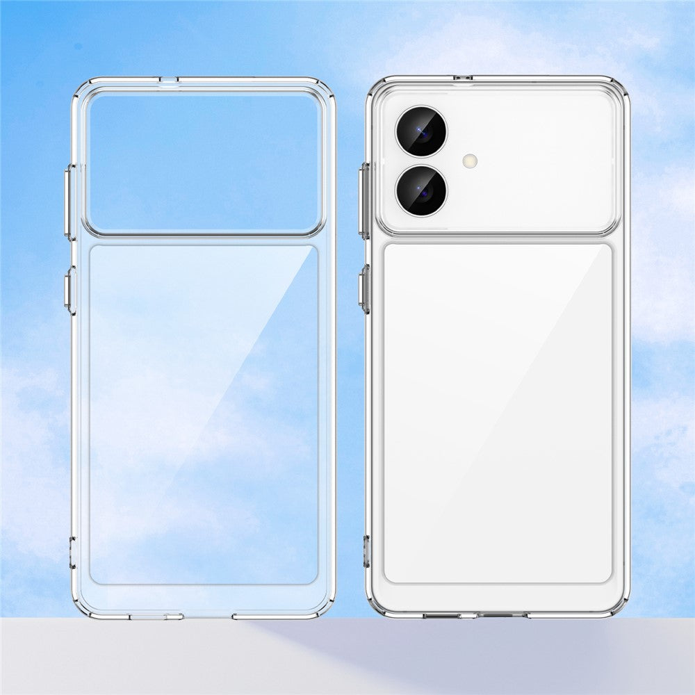 For-Samsung-Galaxy-S26-Edge-Case-TPU-+-Acrylic-Protective-Clear-Phone-Cover-Transparent