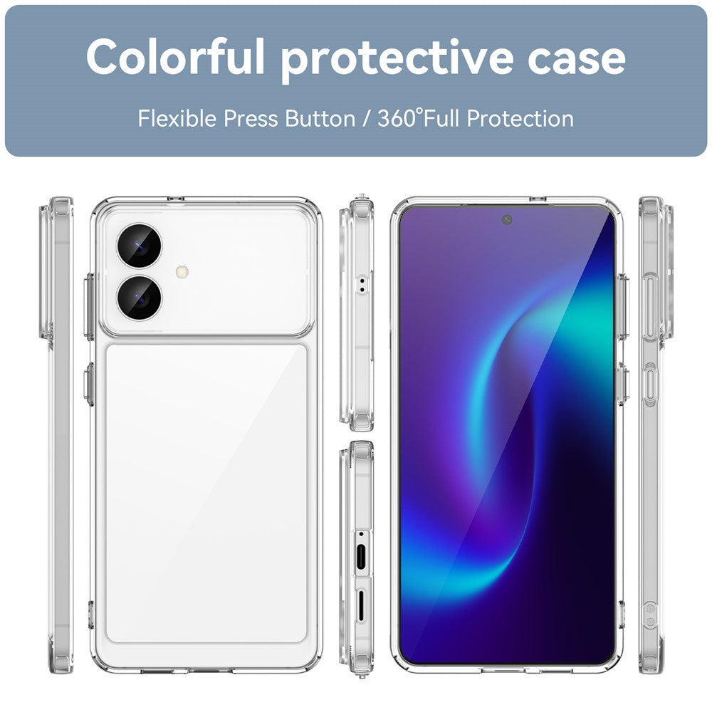 For-Samsung-Galaxy-S26-Edge-Case-TPU-+-Acrylic-Protective-Clear-Phone-Cover-Transparent