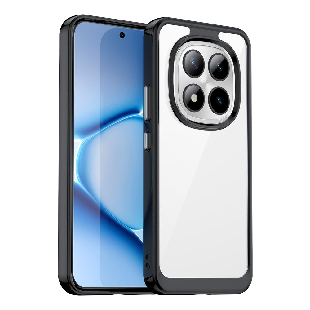 For Xiaomi Poco M8 Pro 5G / Redmi Note 15 Pro+ 5G (Global) Case TPU + Acrylic Protective Clear Phone Cover - Black