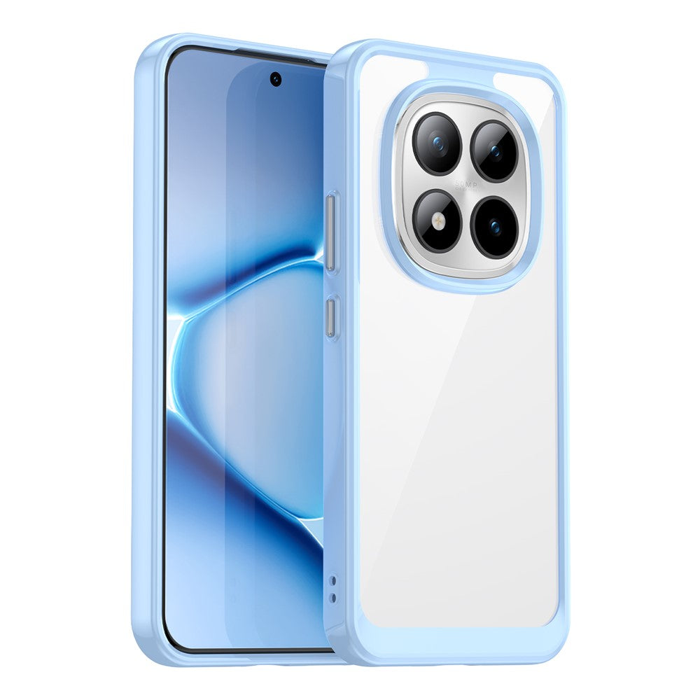 For Xiaomi Poco M8 Pro 5G / Redmi Note 15 Pro+ 5G (Global) Case TPU + Acrylic Protective Clear Phone Cover - Blue