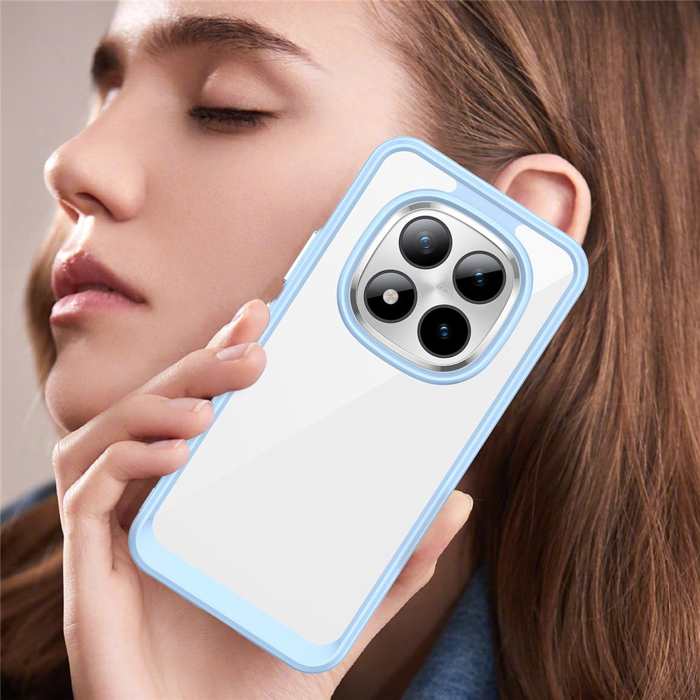 For Xiaomi Poco M8 Pro 5G / Redmi Note 15 Pro+ 5G (Global) Case TPU + Acrylic Protective Clear Phone Cover - Blue