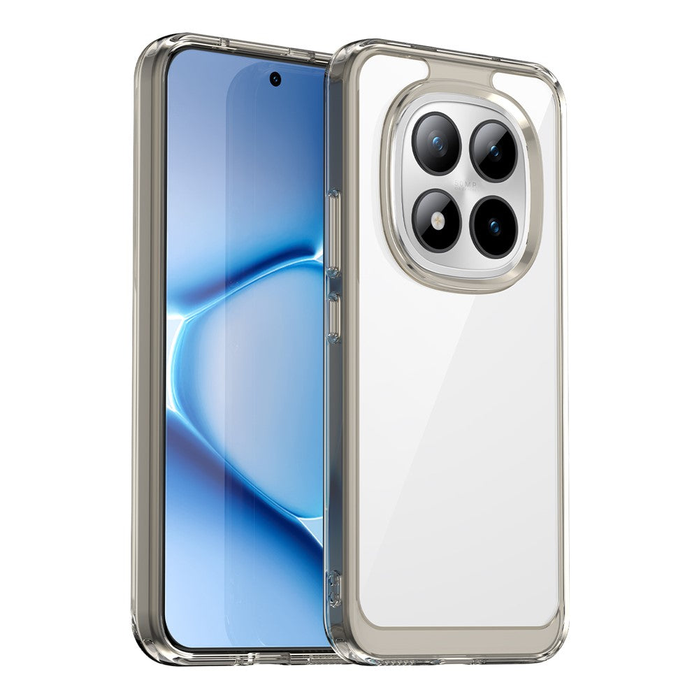 For Xiaomi Poco M8 Pro 5G / Redmi Note 15 Pro+ 5G (Global) Case TPU + Acrylic Protective Clear Phone Cover - Transparent Grey