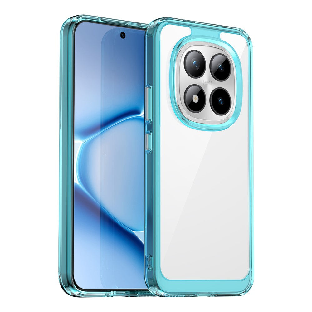 For Xiaomi Poco M8 Pro 5G / Redmi Note 15 Pro+ 5G (Global) Case TPU + Acrylic Protective Clear Phone Cover - Transparent Blue