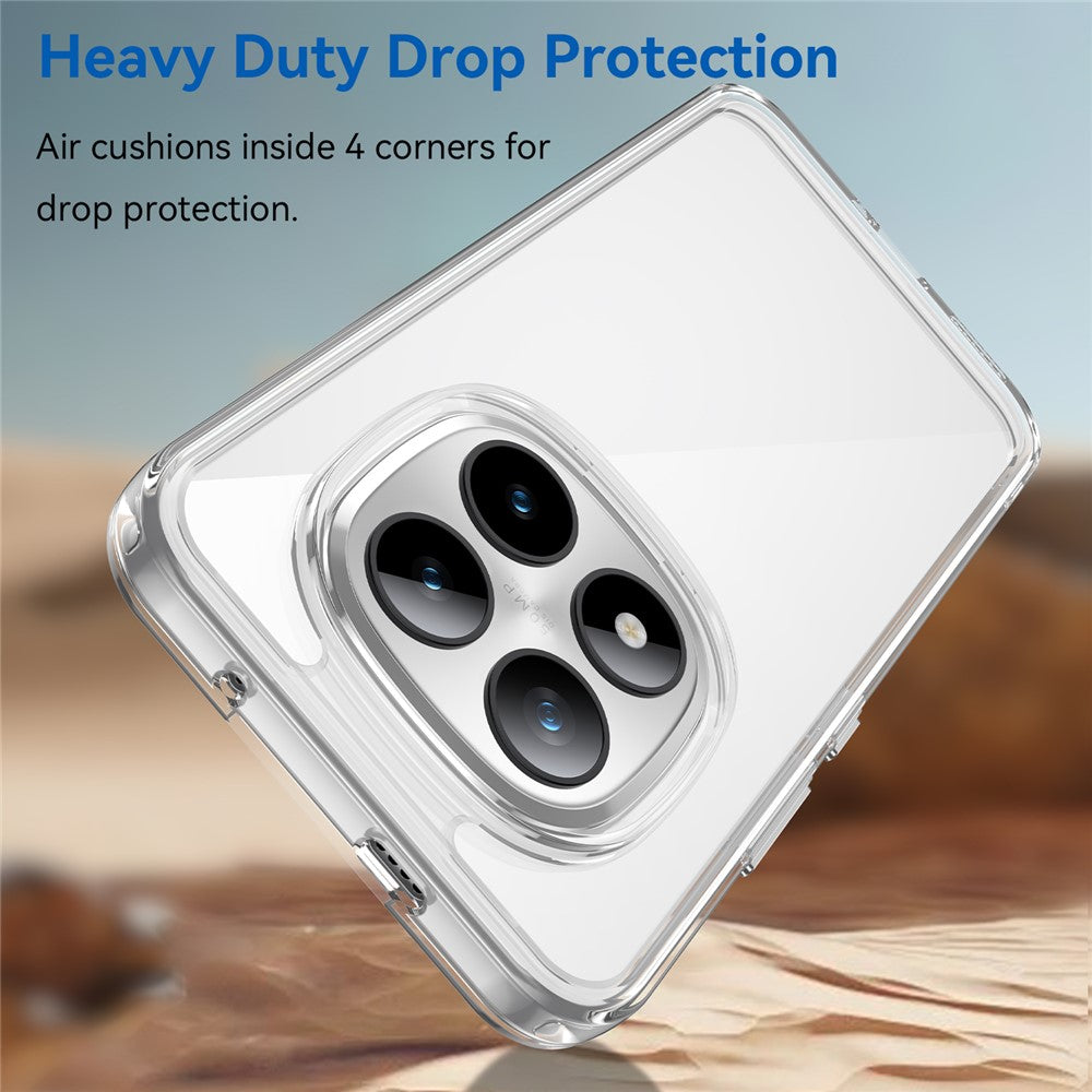 For Xiaomi Poco M8 Pro 5G / Redmi Note 15 Pro+ 5G (Global) Case TPU + Acrylic Protective Clear Phone Cover - Transparent