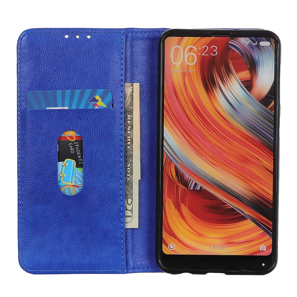 For Xiaomi Redmi Note 15 Pro 5G (Global) Stand Case Split Leather Litchi Texture Wallet Phone Cover - Blue
