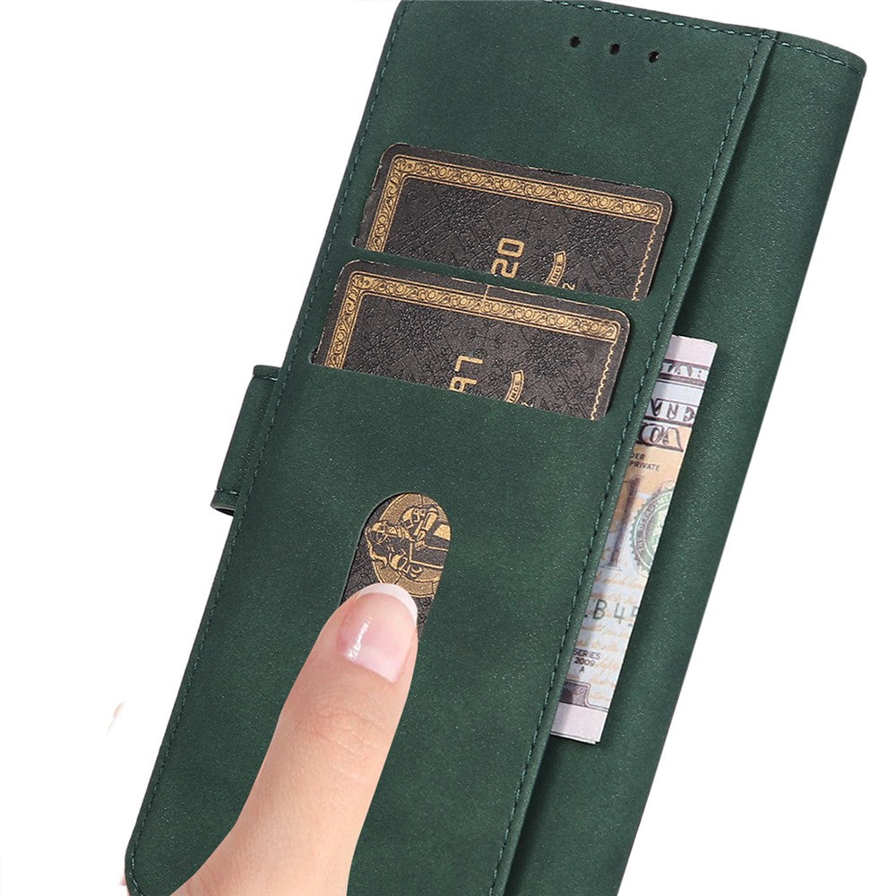KHAZNEH For Xiaomi Redmi Note 15 Pro 5G (Global) Case PU Leather Wallet Stand Phone Cover - Green