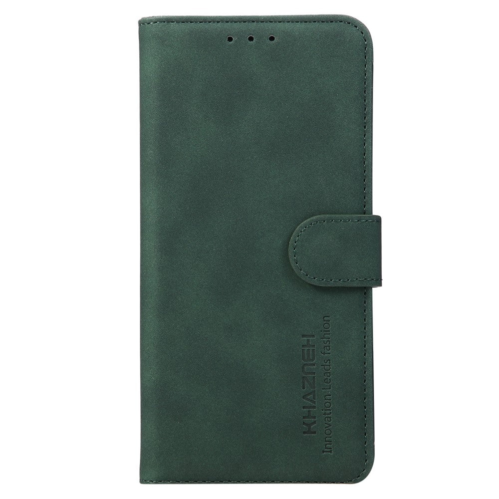 KHAZNEH For Xiaomi Redmi Note 15 Pro 5G (Global) Case PU Leather Wallet Stand Phone Cover - Green