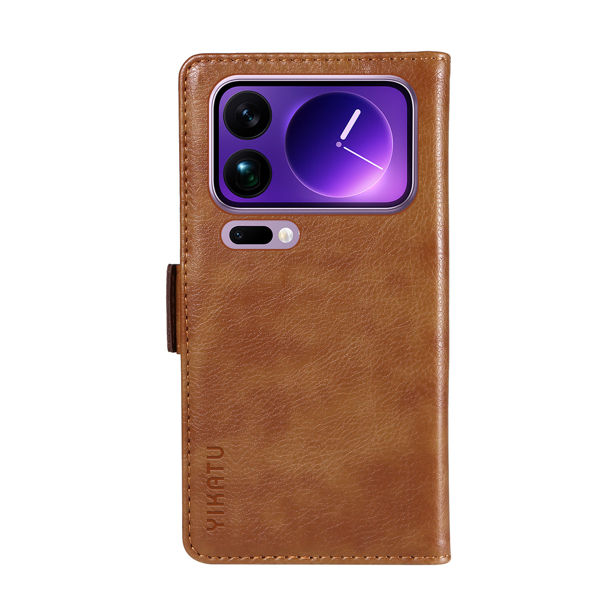 For Xiaomi 17 Pro Max Case YIKATU YK-007 Litchi Texture PU Leather Wallet Phone Cover - Brown
