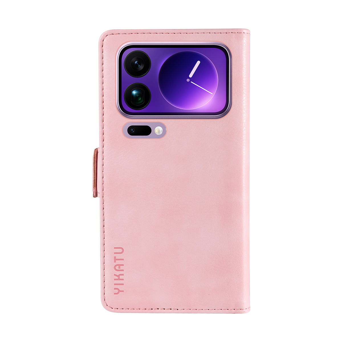 For Xiaomi 17 Pro Max Case YIKATU YK-007 Litchi Texture PU Leather Wallet Phone Cover - Pink