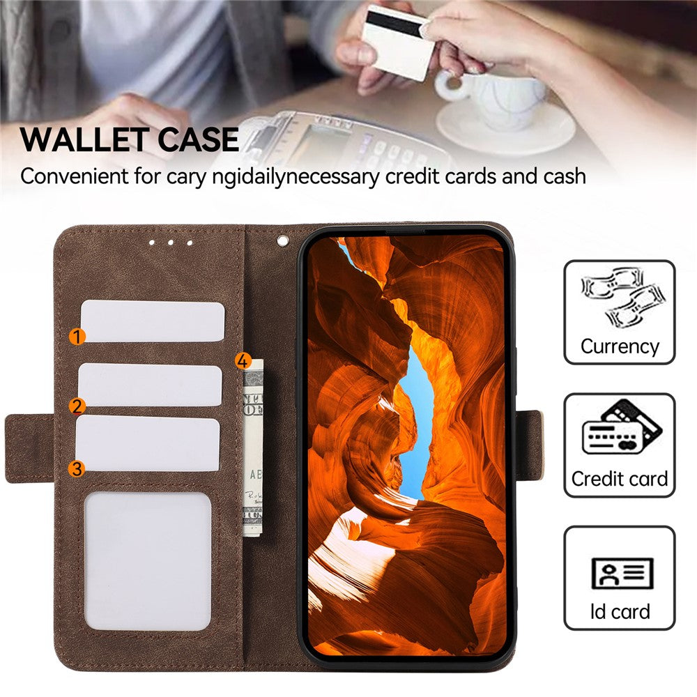 ABEEL For Xiaomi Redmi Note 15 Pro 5G (Global) Case PU Leather Folio Stand View RFID Blocking Phone Cover - Brown
