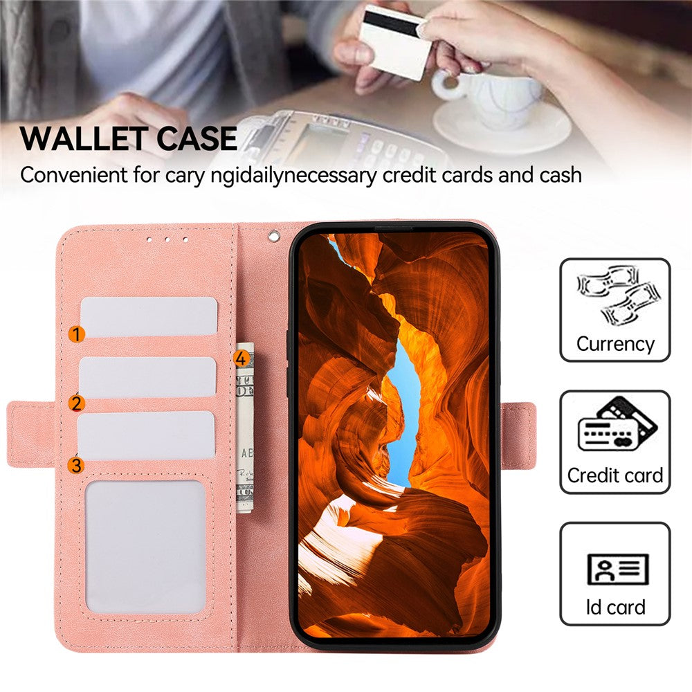 ABEEL For Xiaomi Redmi Note 15 Pro 5G (Global) Case PU Leather Folio Stand View RFID Blocking Phone Cover - Pink