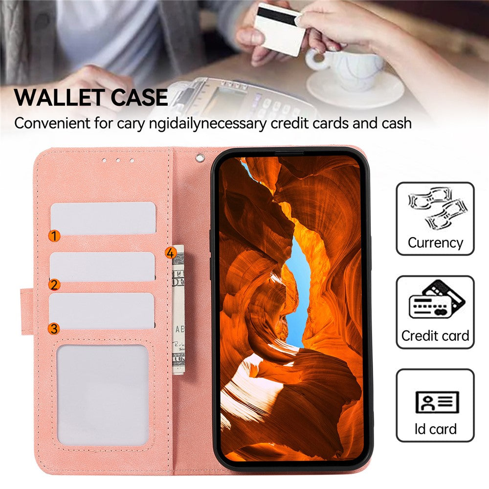 ABEEL For Xiaomi Redmi Note 15 Pro 5G (Global) Case Color Splicing Leather Flip Phone Cover RFID Blocking - Pink