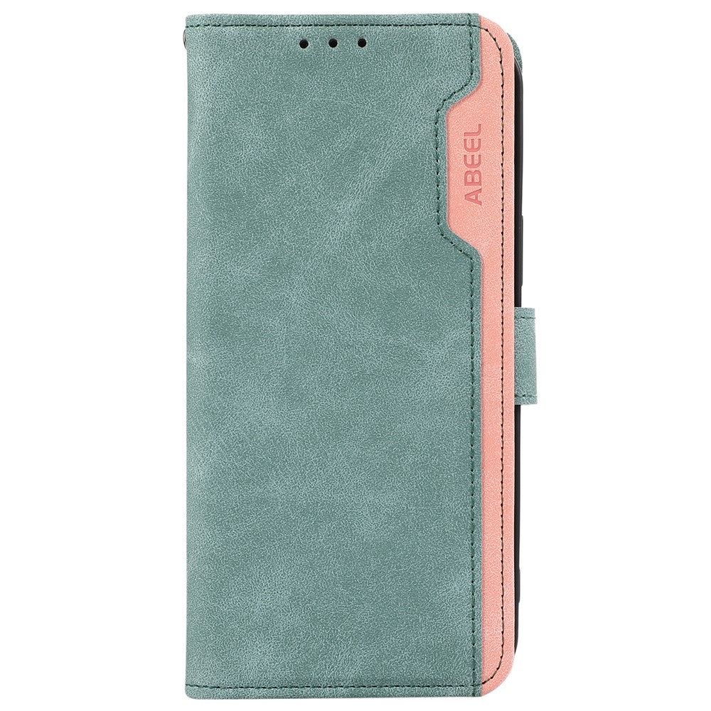 ABEEL For Xiaomi Redmi Note 15 Pro 5G (Global) Case Color Splicing Leather Flip Phone Cover RFID Blocking - Baby Blue