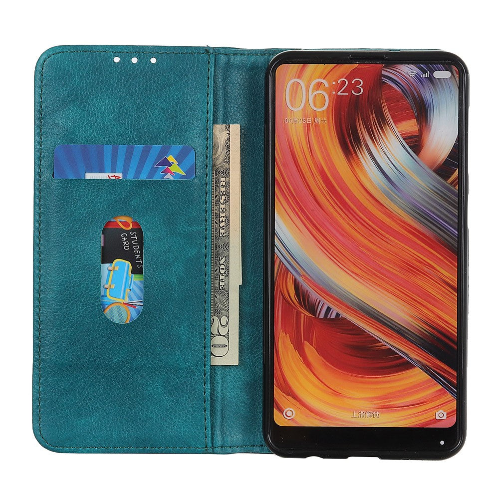 For Xiaomi Poco M8 Pro 5G / Redmi Note 15 Pro+ 5G (Global) Stand Case Split Leather Litchi Texture Wallet Phone Cover - Green