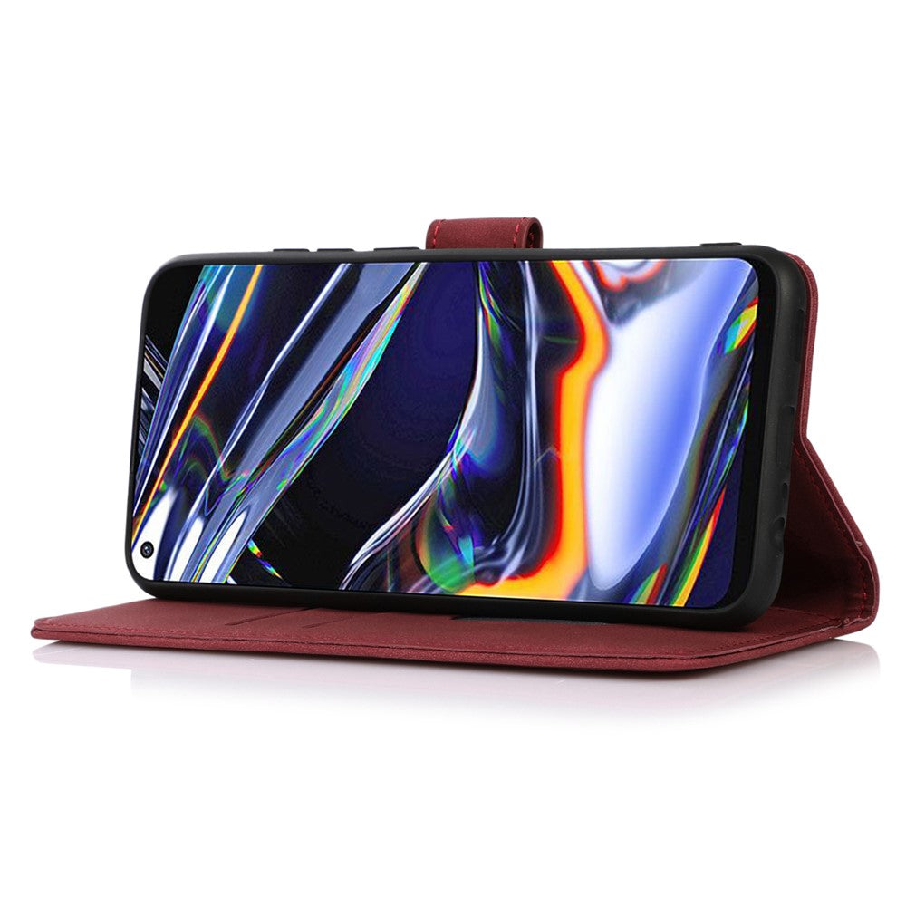 KHAZNEH For Xiaomi Poco M8 Pro 5G / Redmi Note 15 Pro+ 5G (Global) Case PU Leather Wallet Stand Phone Cover - Red