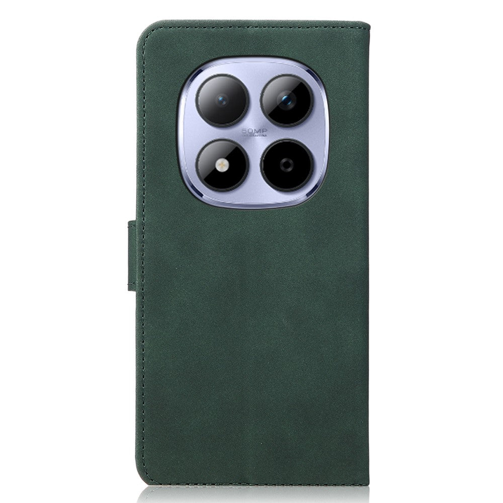 KHAZNEH For Xiaomi Poco M8 Pro 5G / Redmi Note 15 Pro+ 5G (Global) Case PU Leather Wallet Stand Phone Cover - Green