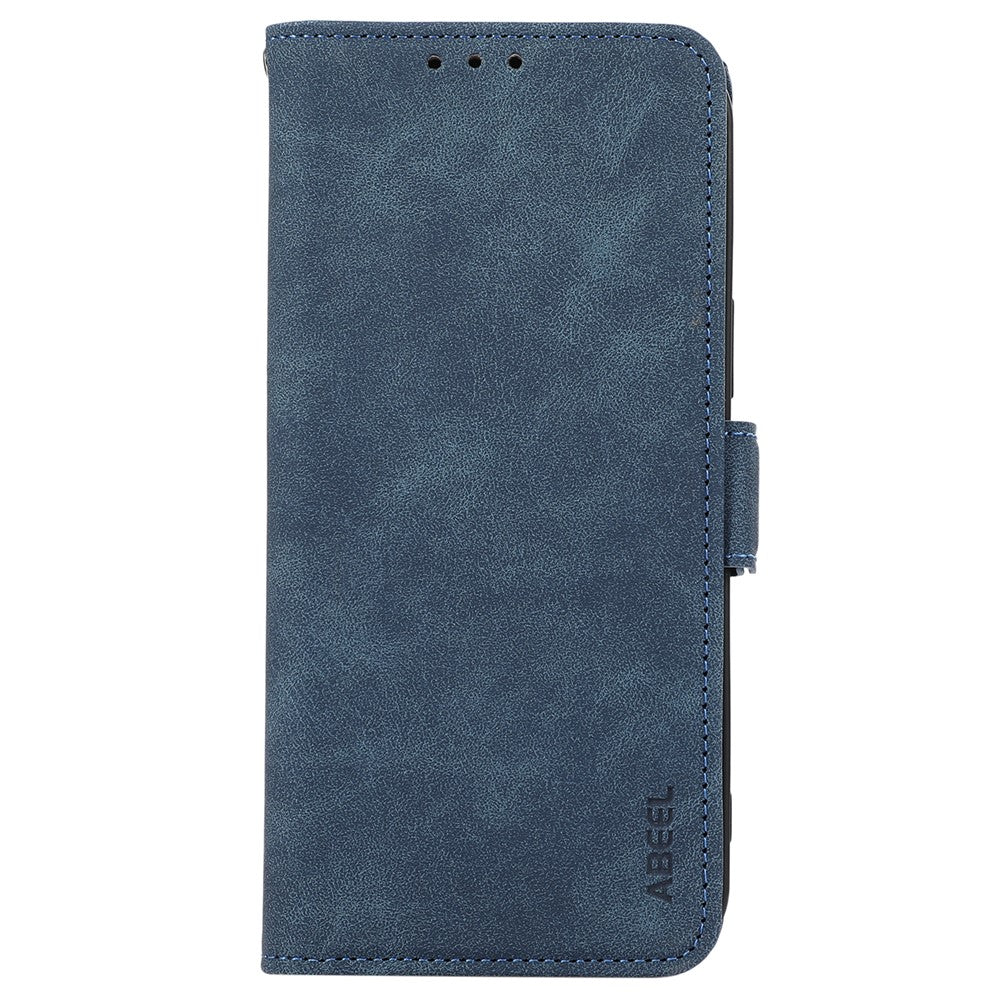 ABEEL For Xiaomi Poco M8 Pro 5G / Redmi Note 15 Pro+ 5G (Global) Case PU Leather Folio Stand View RFID Blocking Phone Cover - Blue