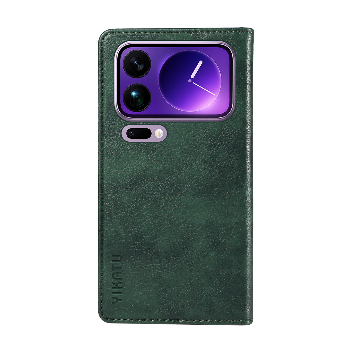 For Xiaomi 17 Pro Max Wallet Case YIKATU YK-006 Magnetic Closure Leather Phone Cover Litchi Texture -  Green